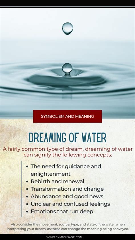  The Importance and Symbolism of Water Requests in Dreams 