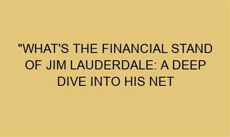 A deeper dive into his financial standing