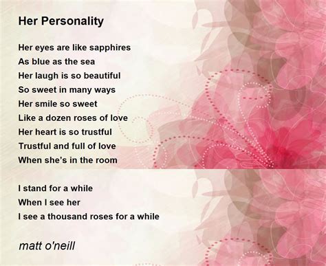 About Her Personality