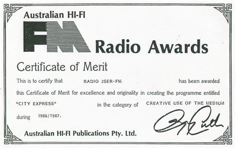 Achievements and Awards in Broadcasting