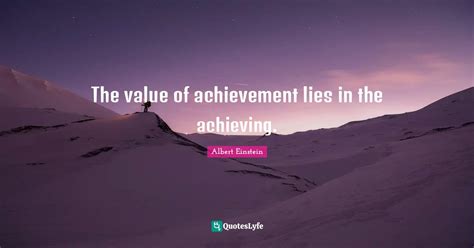 Achievements and Valuation