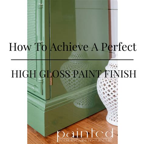 Achieving a High Gloss Finish