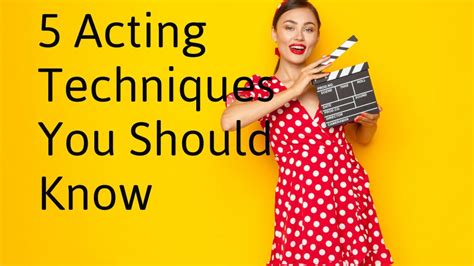 Acting Style and Approach