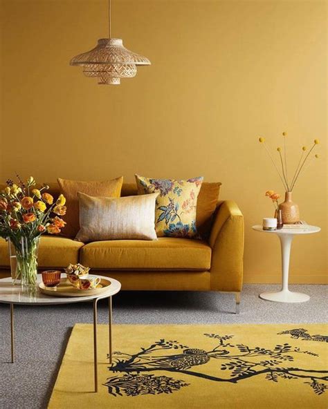 Adding a Burst of Color to Your Living Space with Mustard Yellow Home Décor