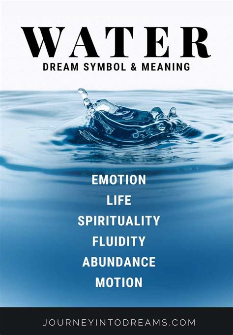 An Exploration of the Symbolic Significance of Water in Dream Analysis