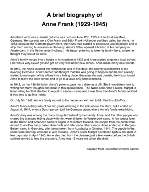 Ann French: A Brief Biography