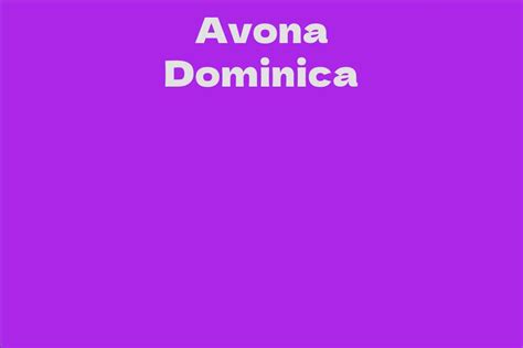 Avona Dominica's Beauty Secrets Revealed