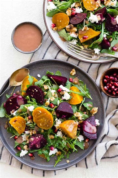 Beetroot Salad with Creamy Goat Cheese Dressing