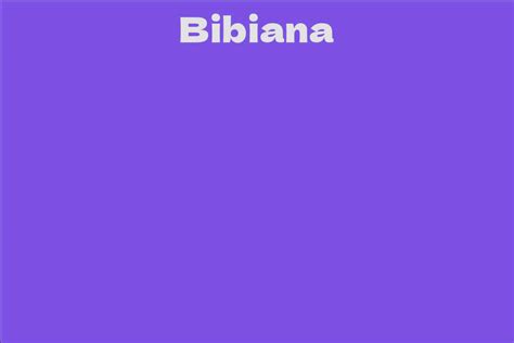 Bibiana's Net Worth