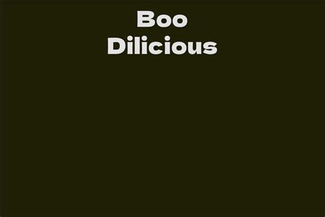 Boo Dilicious's Net Worth Revealed