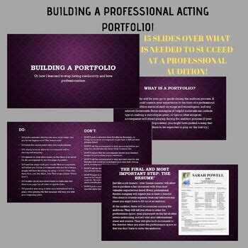 Building Your Acting Portfolio