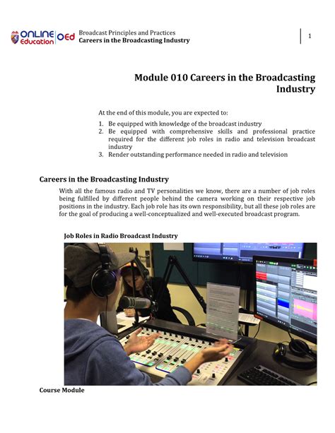 Career Beginnings in Broadcasting