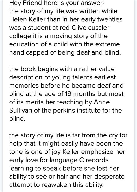 Chloe Keller Life story Overview