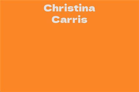 Christina Carris: A Rising Star