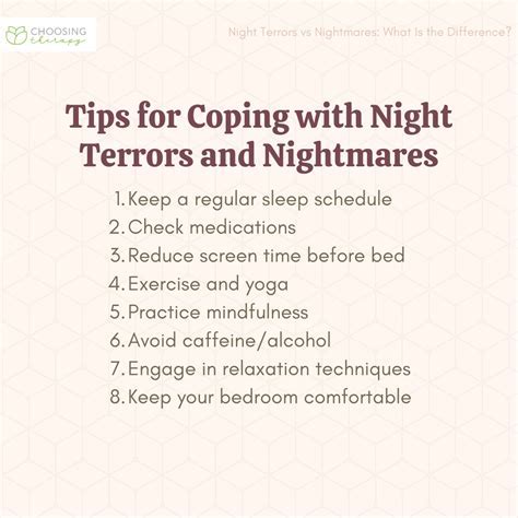 Coping Strategies: Managing Disturbing Dream Content