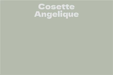 Cosette Angelique's Net Worth Revealed