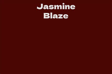 Counting the Net Worth of Jasmine Blaze