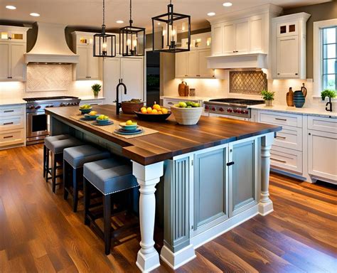 Create an Exquisite and Functional Kitchen Island as the Centerpiece