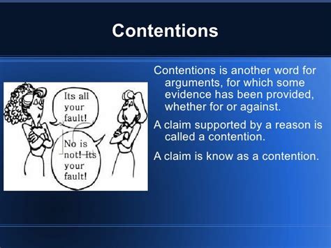 Criticism and Contentions