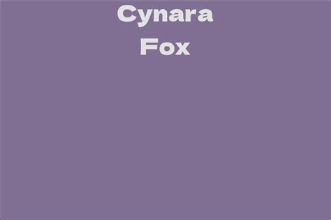 Cynara Fox's Physical Attributes and Figure