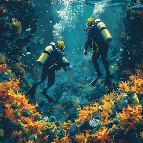 Diving into the Serene Depths: Exploring the Majestic Underwater World