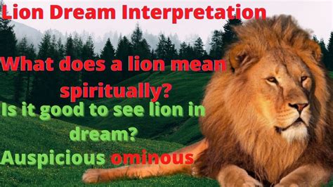 Dream Analysis: Lion Approaching