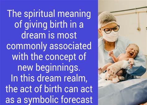 Dreaming About the Sensations of Giving Birth: Decoding the Symbolism