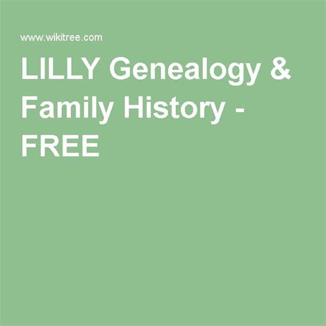 Early Life and Family Roots of Lilly