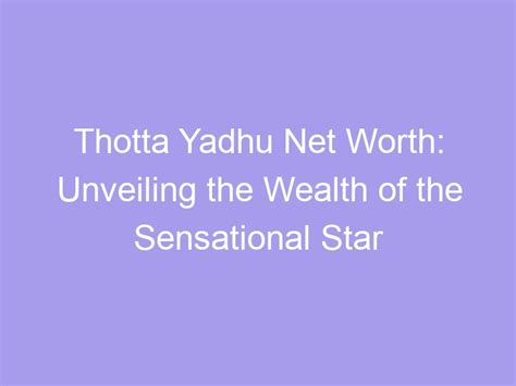 Earnings and Wealth of the Sensational Star