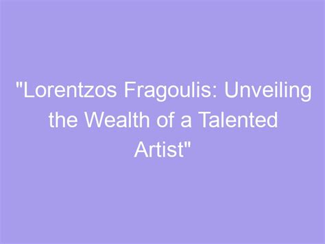 Earnings and Wealth of the Talented Artist