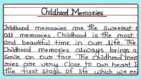 Education and Childhood Memories