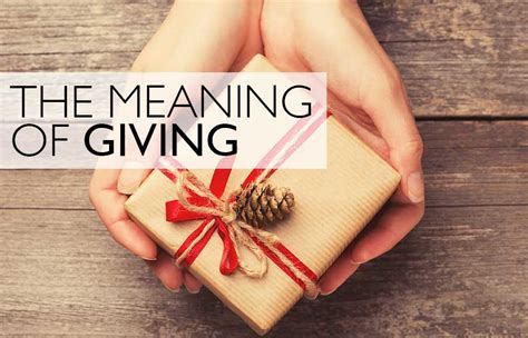 Embracing the Gift: The Significance of Giving