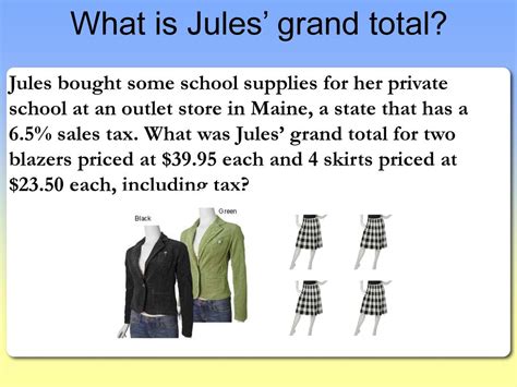 Estimating Jules' total value