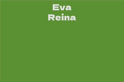 Eva Reina: A Rising Star in Hollywood