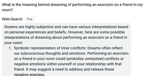 Examining the Context: Factors that Influence the Symbolism of Dreaming About Performing an Exorcism