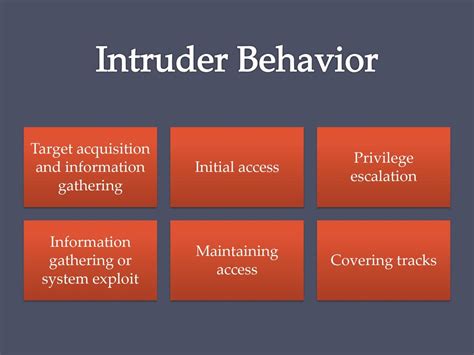 Examining the Intruder's Behavior: Interpreting the Significance of Details