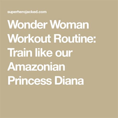 Exploring Diana Wynn's Workout Regimen