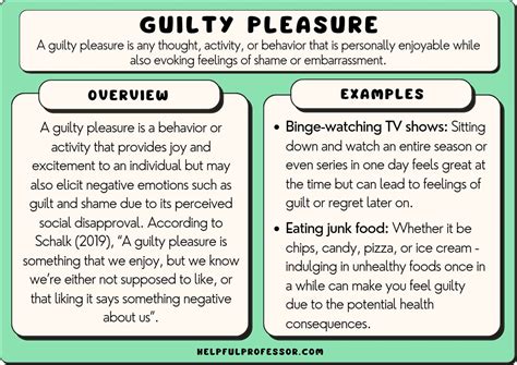 Exploring Guilty Pleasure's Physical Traits