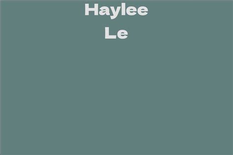 Exploring Haylee Le's Physique and Fashion Sense