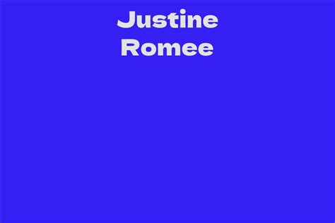 Exploring Justine Romee's Professional Journey