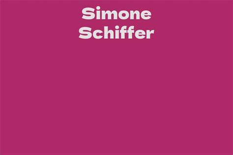 Exploring Simone Schiffer's Financial Situation