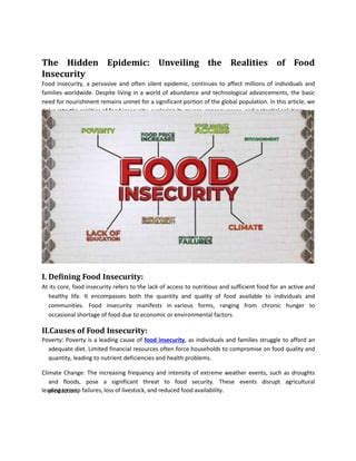 Exploring the Influence of Food Insecurity on Dream Recall and Intensity