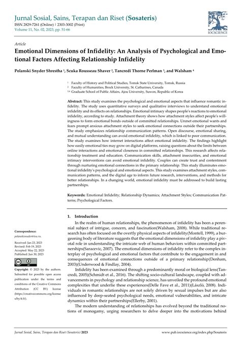 Exploring the Psychological Analysis: Mortality versus Unfaithfulness