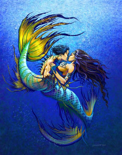 Exploring the Sensations of Embracing a Mermaid's Kiss