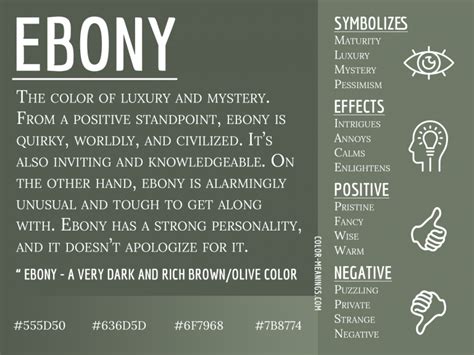 Exploring the Symbolic Significance of the Color Ebony