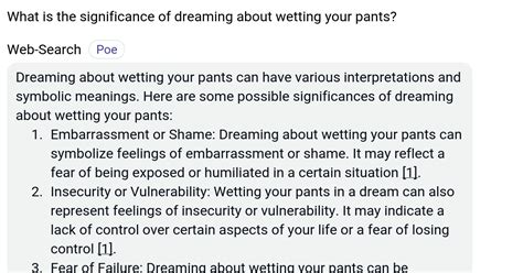 Exploring the Various Perspectives on Dreaming about Wetting Pants