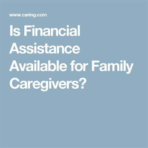 Financial Status of the Esteemed Caregiver