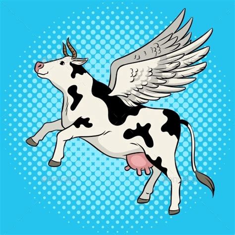 Flying Cows in Art and Culture