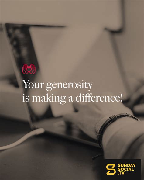 Generosity: Making a Difference in Society