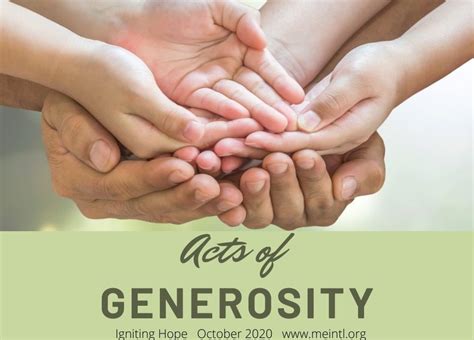 Generosity and Community Engagement